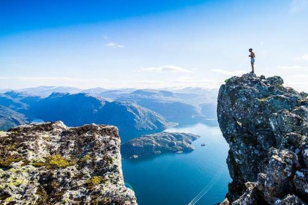 Los acantilados más altos de Europa - Acantilados de Hornelen (Noruega)