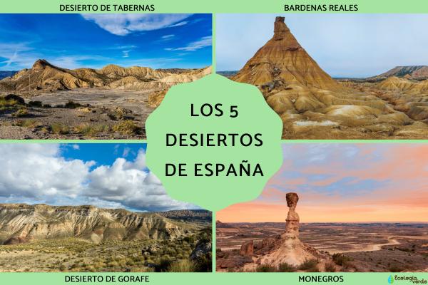Los desiertos de Espana que no te puedes perder - 2026 - En los paisajes desérticos de España se encuentran el desierto de Tabernas, las Bardenas Reales, el desierto de Gorafe, Monegros, Lanzarote y Fuerteventura. Aunque en España no existen los tradicionales desiertos de arena como el Sahara, todos los paisajes desérticos del mundo, incluidos los de España, comparten una característica en común: su extrema aridez. Cuanto más cálido sea el clima, más árido será el entorno y habrá menos especies de plantas y animales. Los desiertos de España que no te puedes perder